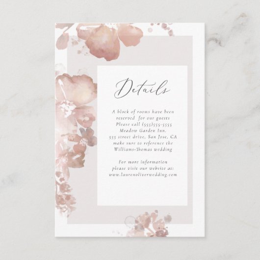 水色ロマンス詳細カード エンクロージャーカード (正面)