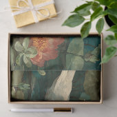 水色ロマンチックなエレガンス"湖スワン"デコページ 薄葉紙 (ギフト)