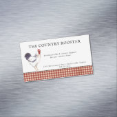 水色ロースターファームハウスビジネスカードマグネット マグネット名刺 (インサイチュ)