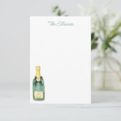 水色ワイモノグラムのンノートカード サンキューカード (スタンド正面)