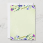 水色ワイルドフラワーグリーンマザーズデイブランチ 招待状 (裏面)