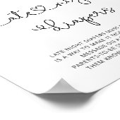 水色ワイルドフラワーレイトナイトおむつゲームポス ポスター (角)