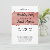 水色ワインステインワイナリー誕生日パーティー 招待状 (スタンド正面)