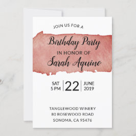 水色ワインステインワイナリー誕生日パーティー 招待状