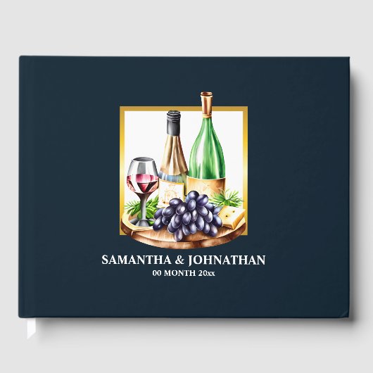 水色ワインボトルブドウ園ワイナリー国 ゲストブック (正面)