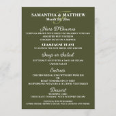 水色ワインボトルブドウ畑メニュー メニュー (正面)