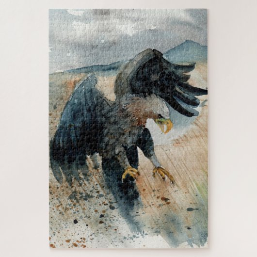 水色ワシ ジグソーパズル (縦)