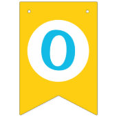 水色ワンラッキーアヒルつるのバンティング旗 バンティングフラッグ (第2の旗)