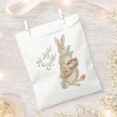 水色ヴィンテージイースターバニーと卵CC0249 フェイバーバッグ (クリップ留めされた状態)