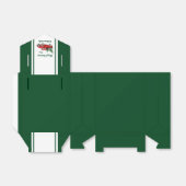 水色ヴィンテージレッドトラッククリスマスパーティー フェイバーボックス (折り畳みなし)