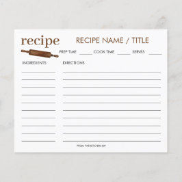 水色ヴィンテージ転がのピンレシピカード