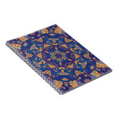 水色万華鏡のように千変万化するパターンマンダラオリエンタルデザイン。 ノートブック (右側)