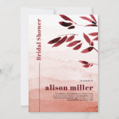 水色分岐勾配和文ブライダルシャワー 招待状 (正面)