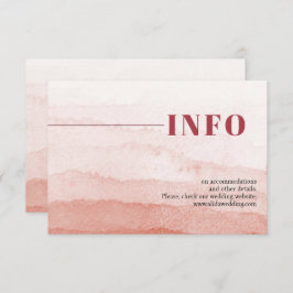 水色勾配ミニマリスト結婚ジャパンディ エンクロージャーカード