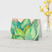 水色反射グリーティングカード#2 カード (黄色い花)