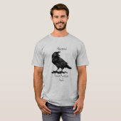 水色受動積極的なRavenおもしろい引用文 Tシャツ (正面フル)