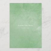 水色多肉幾何ベビーシャワーアドバイス アドバイスカード (裏面)