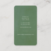 水色多肉性フローラ庭園の結婚式プランナー 名刺 (裏面)