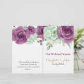 水色多肉性プラムバラ結婚式 (スタンド正面)