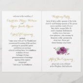 水色多肉性プラムバラ結婚式 (裏面)