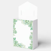 水色多肉性結婚式の引き出物箱 フェイバーボックス (オープン)