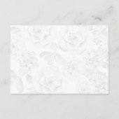 水色多肉性赤面フローラエレガントな結婚式 出欠カード (裏面)