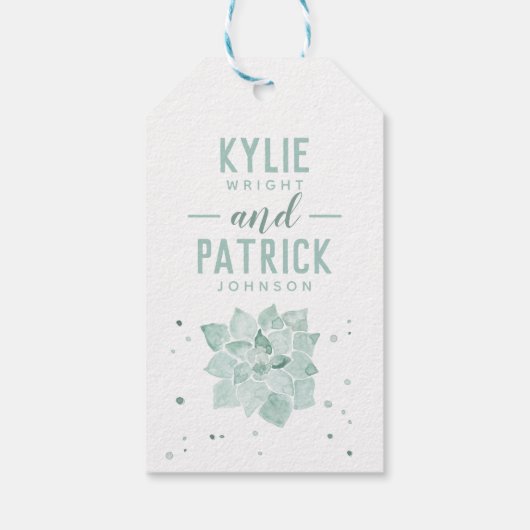 水色多肉愛が成長する結婚式の引き出物 ギフトタグ (裏面)