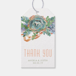 水色多肉星団ありがとう ギフトタグ