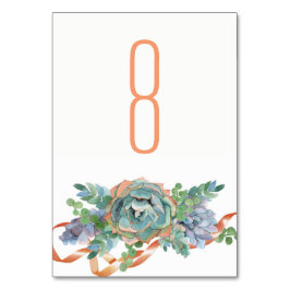 水色多肉株結婚団2 テーブルナンバー