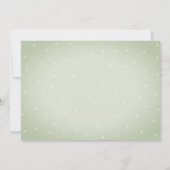 水色多肉植物、サボテン点赤ちゃんシャワー 招待状 (裏面)