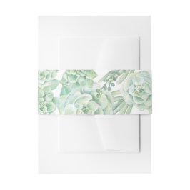 水色多肉質ベリーバンド 招待状ベリーバンド