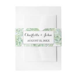 水色多肉質ベリーバンド 招待状ベリーバンド