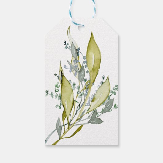 水色妊婦ベビーシャワーありがとうC ギフトタグ (裏面)