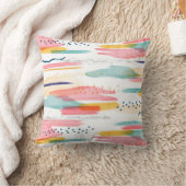 水色幾何学抽象芸術ミニマルモダンSoc クッション (ブランケット)