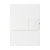 水色彩の鮮やか色パープルフローララン結婚ズ 招待状ベリーバンド (裏面例)