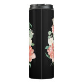 水色彩の鮮やか色フローラブーケパーソナライズされた タンブラー (裏面)