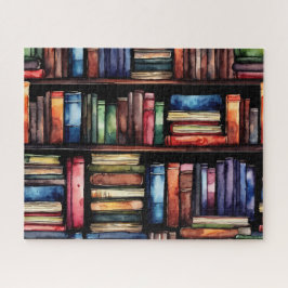 水色彩の鮮やか色本読集 ジグソーパズル