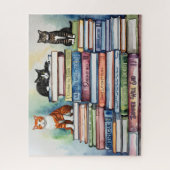 水色彩の鮮やか色本読集 ジグソーパズル (縦)