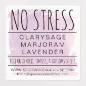 水色必須油ローラーボトル防水 ラベル (デザイン1)