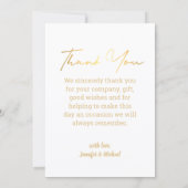 水色感謝していフローラお結婚客様の写真の赤 ノートカード (裏面)