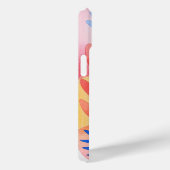 水色抽象芸術カラフルシェイプ（名前あり） Case-Mate iPhoneケース (裏面 / 右)