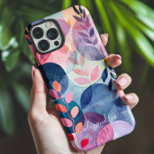 水色抽象芸術植物形名 Case-Mate iPhoneケース