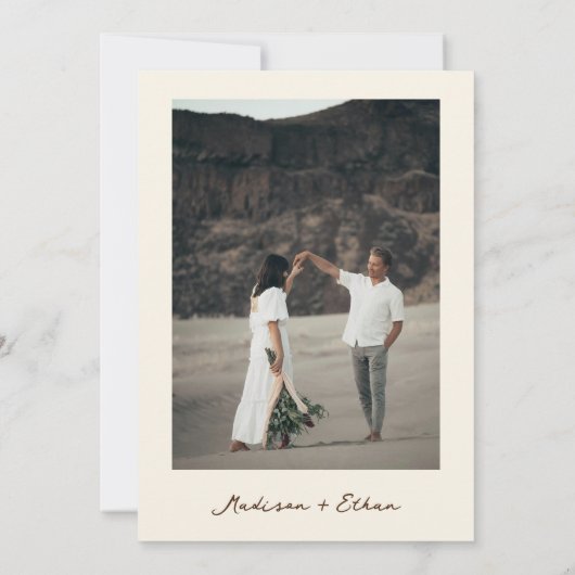 水色数々のフローラ結婚 招待状 (裏面)