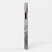 水色春蝶フローラ電話ケース Case-Mate iPhoneケース (裏面/右)