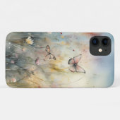 水色春蝶フローラ電話ケース Case-Mate iPhoneケース (裏面(横))