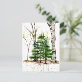 水色木葉書 ポストカード (スタンド正面)