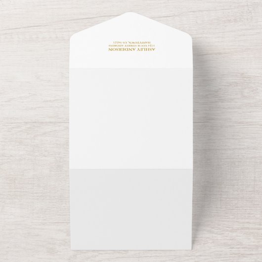 水色柑橘系オレンジ小さなかわいこちゃんシャワー オールインワン招待状 (外側)