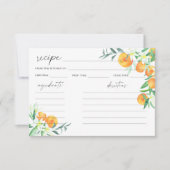 水色柑橘類オレンジ – レシピカード (正面)