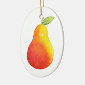 水色梨 セラミックオーナメント (左)