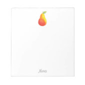 水色梨 ノートパッド (正面)